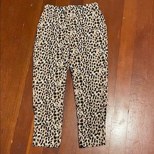 Banana Republic Leopard Print Hayden Pants Petite 2